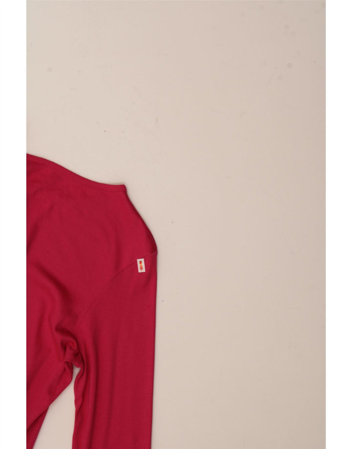 L.L.BEAN Womens Top Long Sleeve UK 14 Medium Pink Cotton Vintage L.L.Bean and Second-Hand L.L.Bean from Messina Hembry 