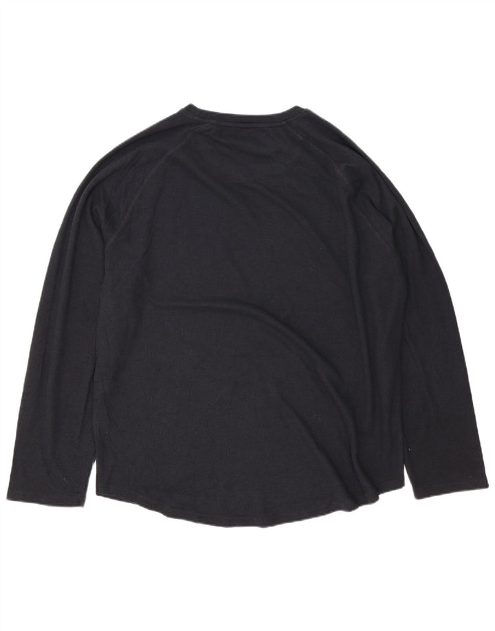 Crew Clothing Mens Top Long Sleeve 2XL Black Cotton