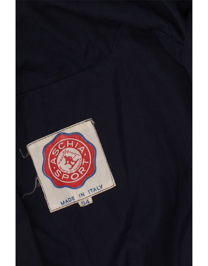 Vintage muška pomoćna jakna s kapuljačom IT 54 2XL tamnoplava