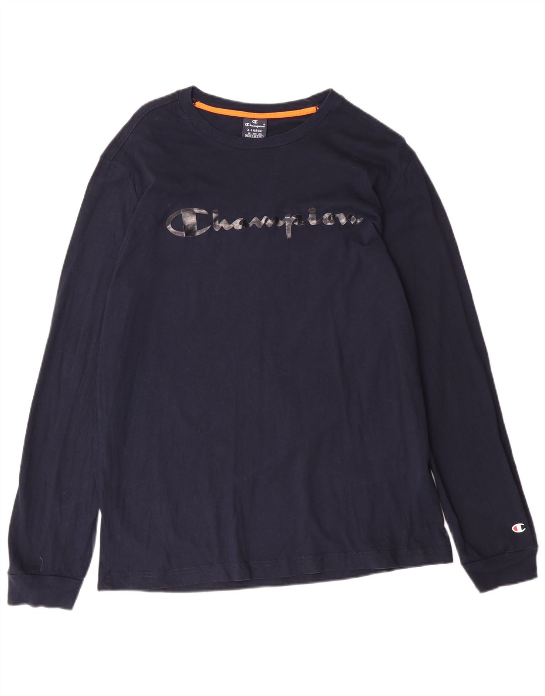 Champion majica kratkih rukava s grafičkim motivima XL tamnoplavi pamuk