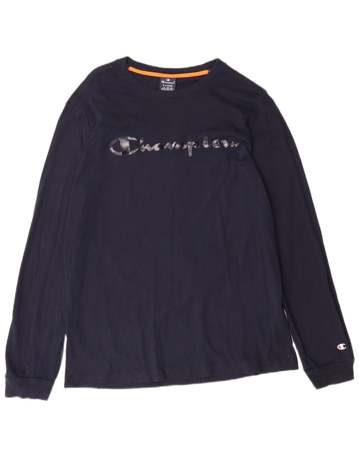 Champion majica kratkih rukava s grafičkim motivima XL tamnoplavi pamuk