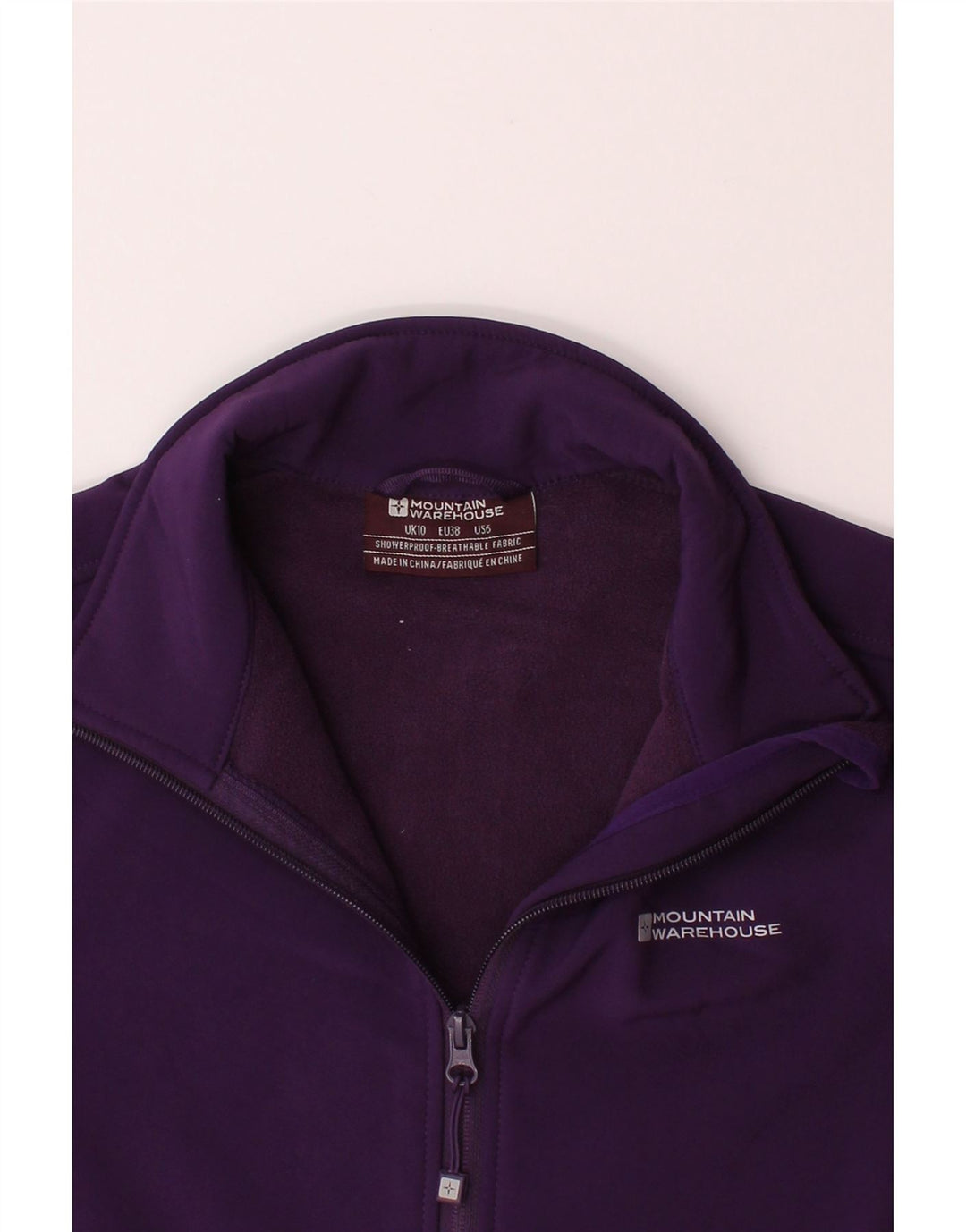 MOUNTAIN WAREHOUSE Womens Windbreaker Jacket UK 10 Small Purple Polyester Vintage Mountain Warehouse and Second-Hand Mountain Warehouse from Messina Hembry 
