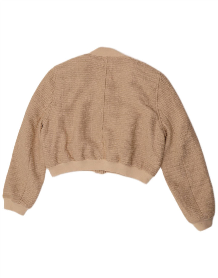 Zara ženska bomber jakna UK 16 Large Beige Cotton