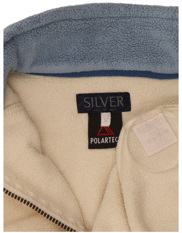 POLARTEC ženski džemper od flisa s patentnim izrezom UK 16 veliki bijeli poliester