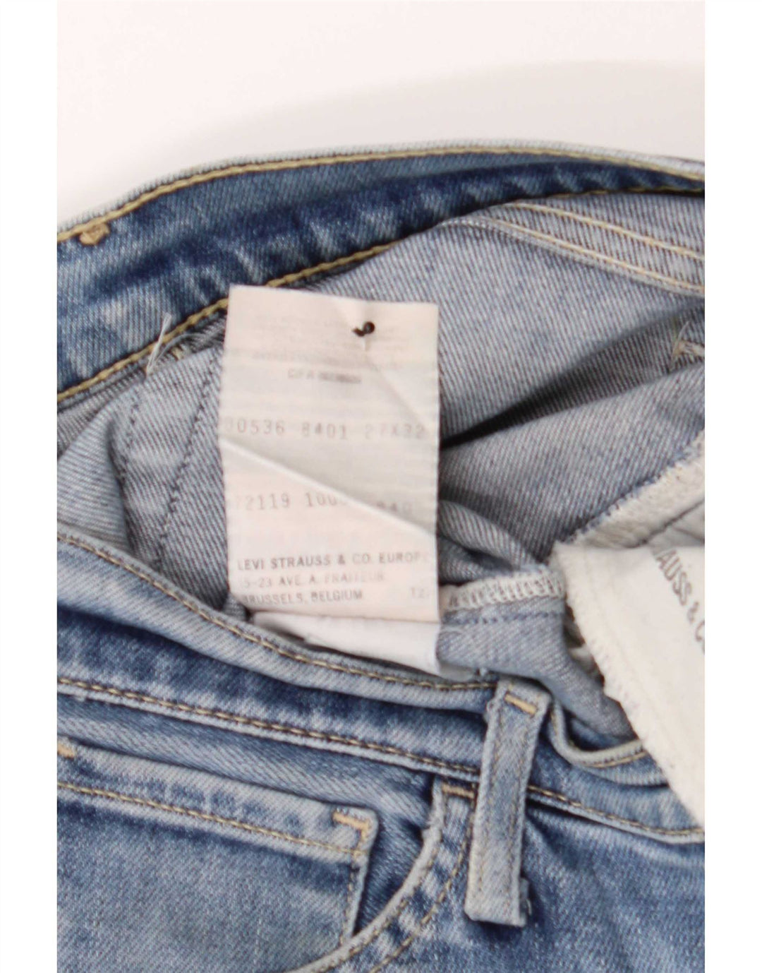 Levi's ženske uske traperice W27 L32 plavi pamuk