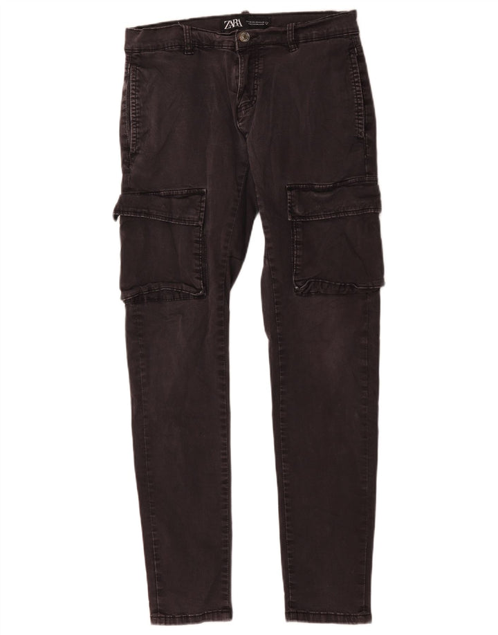 Zara muške Cargo slim traperice EU 38 male W30 L30 sivi pamuk