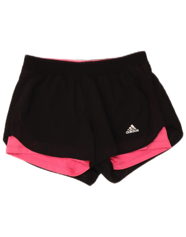 Adidas ženske sportske kratke hlače Climalite UK 8/10 mali crni poliester