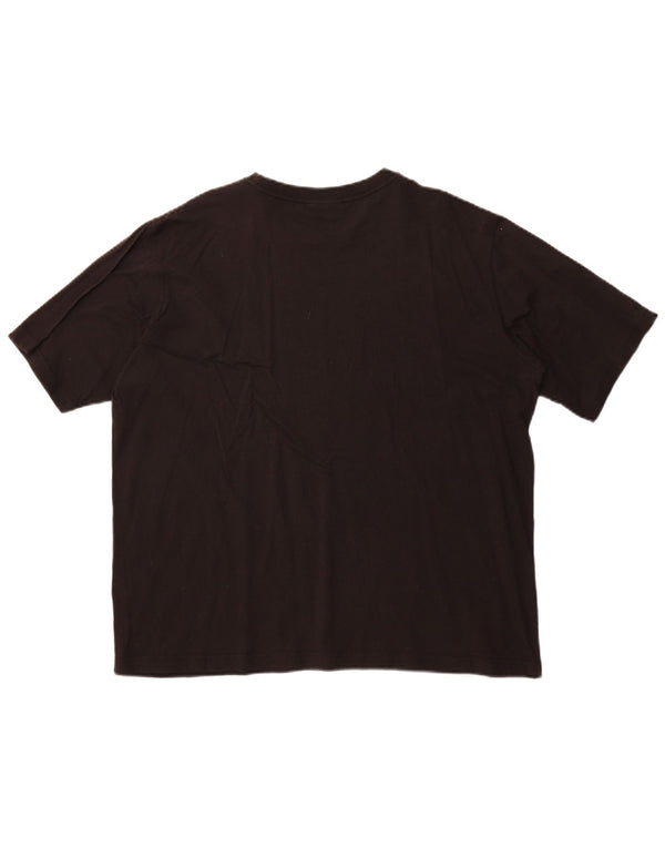 Sergio Tacchini ženska majica kratkih rukava s grafičkim motivima UK 20 2XL crni pamuk