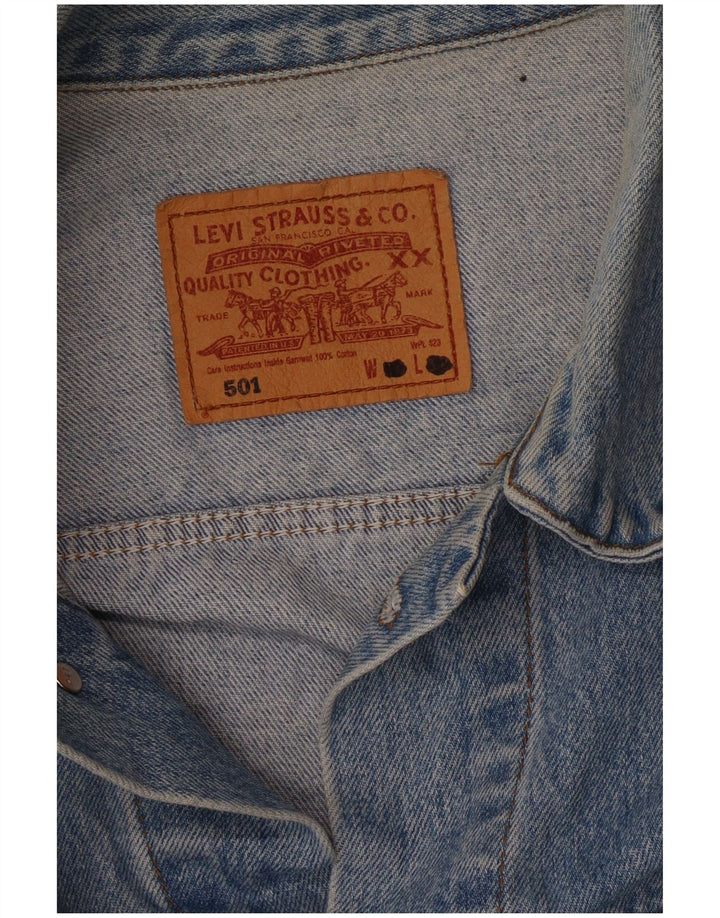 Levi's muška 501 traper jakna UK 42 XL plava