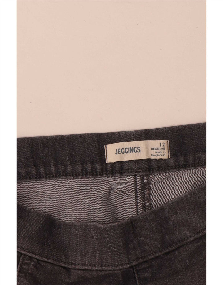 Marks & Spencer ženske jegging traperice UK 12 srednje W28 L28 sivi pamuk