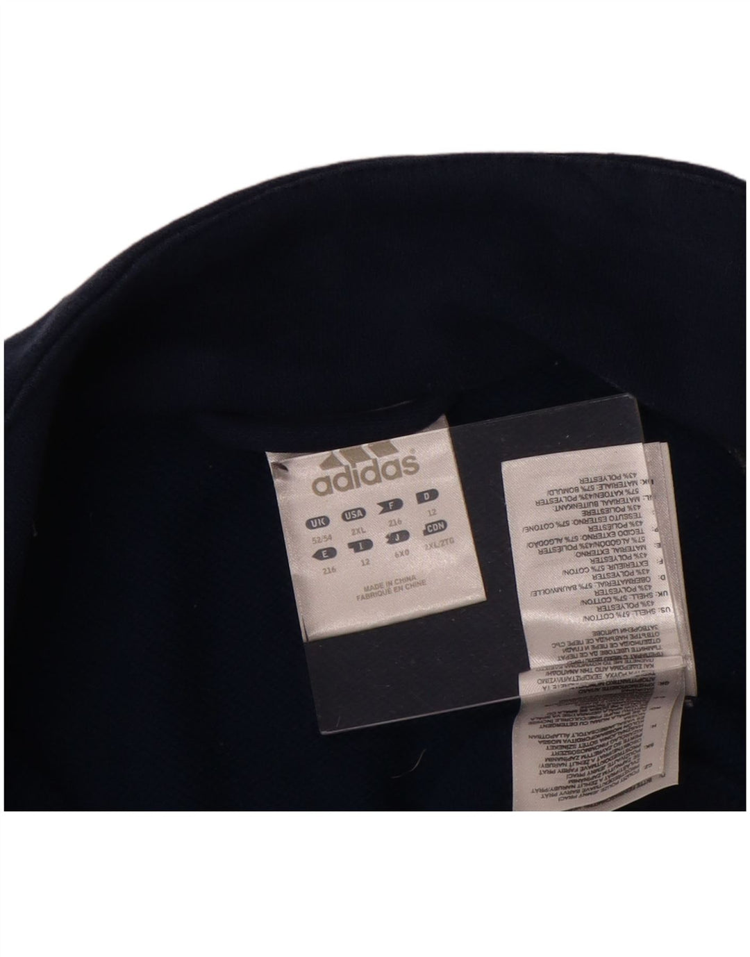 ADIDAS Muška trenirka Climalite Gornja jakna UK 52/54 2XL tamnoplavi pamuk