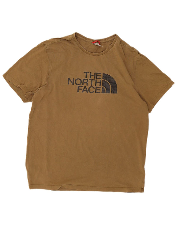 The North Face gornji dio muške majice s grafičkim motivima, srednji kaki pamuk