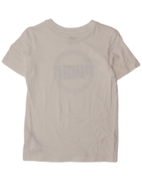 PUMA Majica kratkih rukava s grafičkim motivima PUMA za 9-10 godina, bijeli pamuk