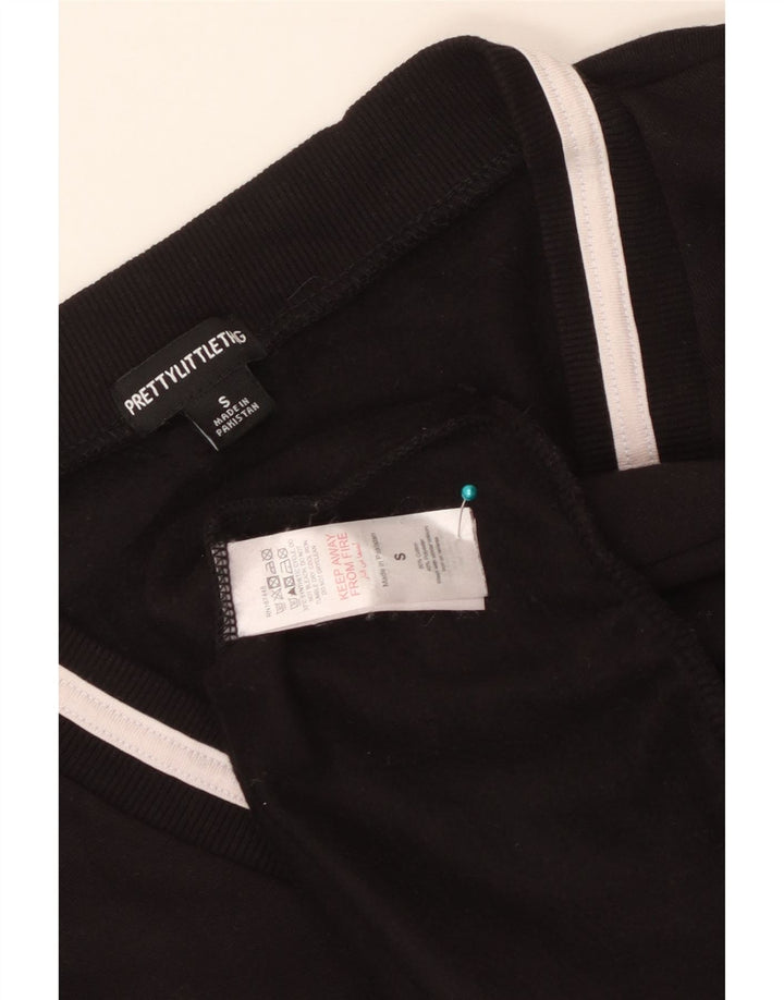 Prettylittlething Ženski džemper s grafičkim motivima UK 10 Small Black