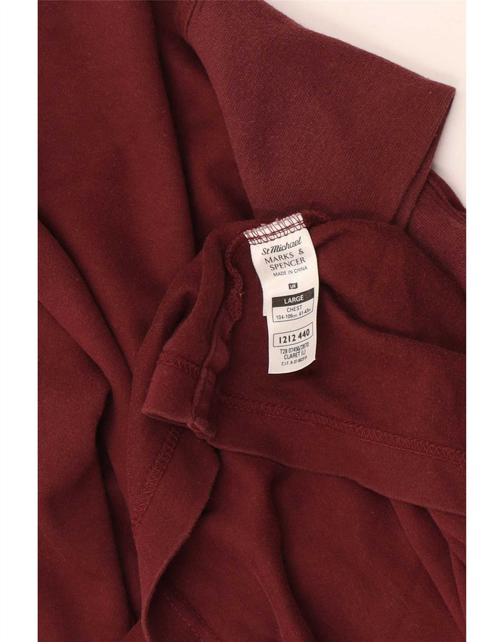 Marks & Spencer ženska prevelika majica dugih rukava UK 16 velika tamnocrvena