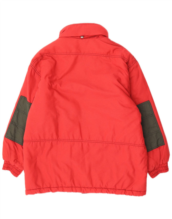 BRUGI Mens Ski Jacket UK 40 Large Red Colourblock Polyamide