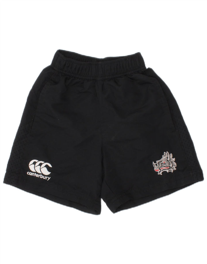 Canterbury Boys Graphic Sport Shorts 3-4 Years Black