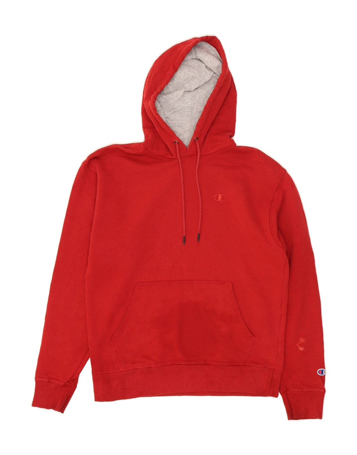 CHAMPION Mens Hoodie Jumper Medium Red Cotton Vintage Champion and Second-Hand Champion from Messina Hembry 