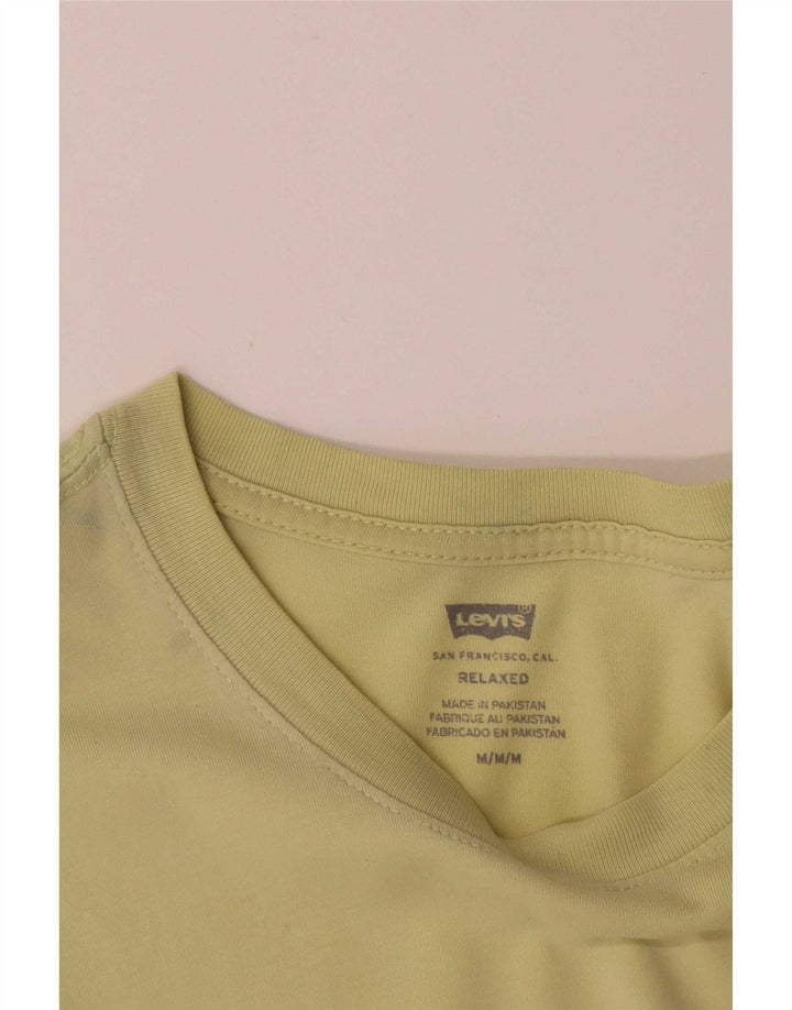 Levi's muška opuštena majica kratkih rukava Srednje žuti pamuk