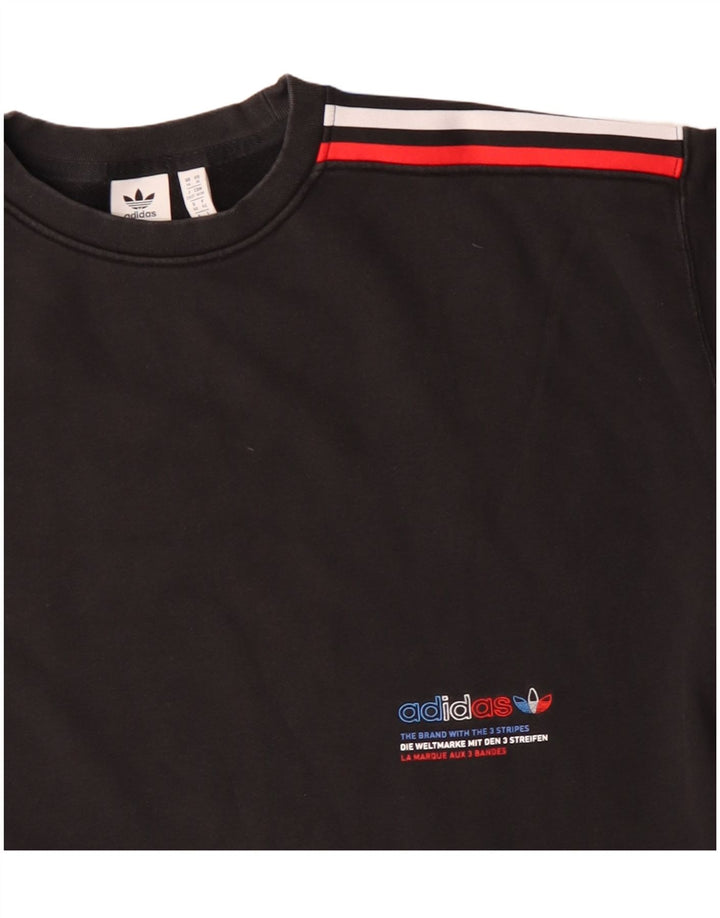 Adidas ženska majica s tri pruge UK 14 velika crna