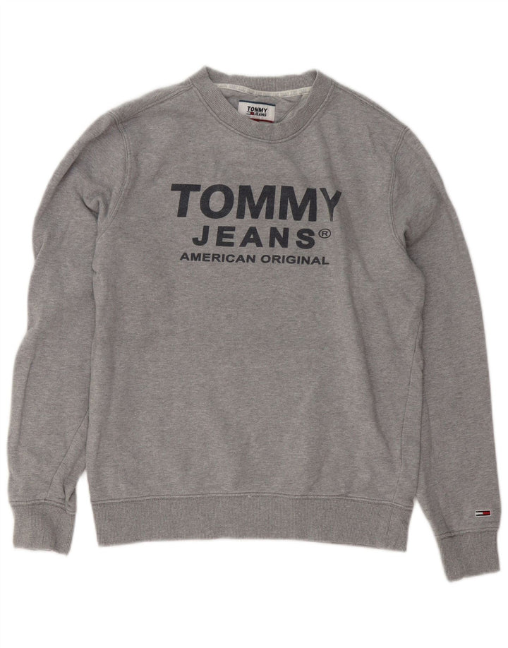 Tommy Hilfiger muška majica s grafičkim motivima Mali sivi pamuk