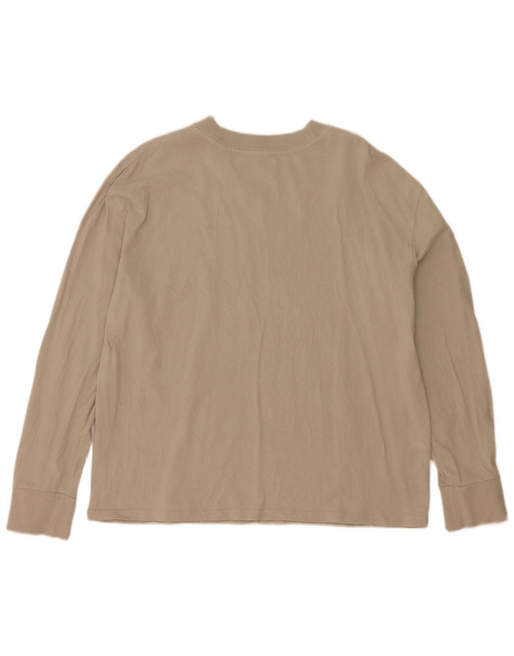 Zara ženska prevelika majica dugih rukava UK 10 Small Beige