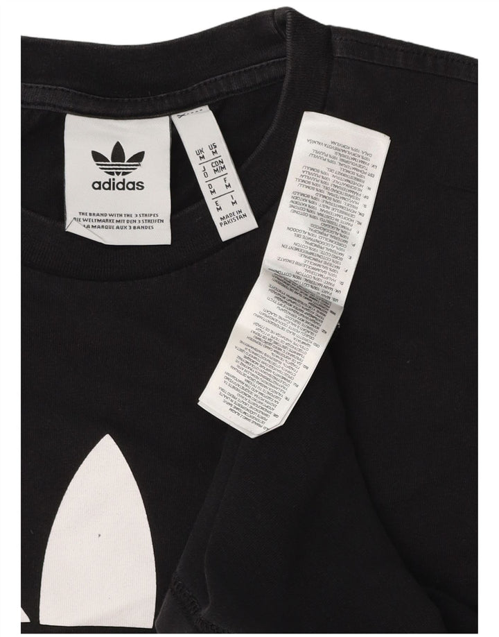 ADIDAS muška grafička majica kratkih rukava Srednji crni pamuk