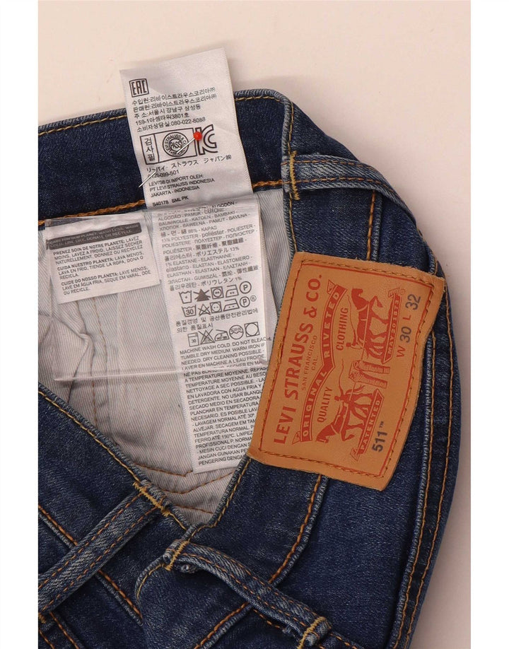 Levi's muške 511 uske traperice W30 L32 plavi pamuk