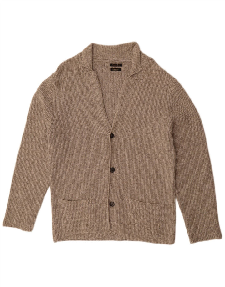 Veliki sivi muški kardigan pulover Massimo Dutti