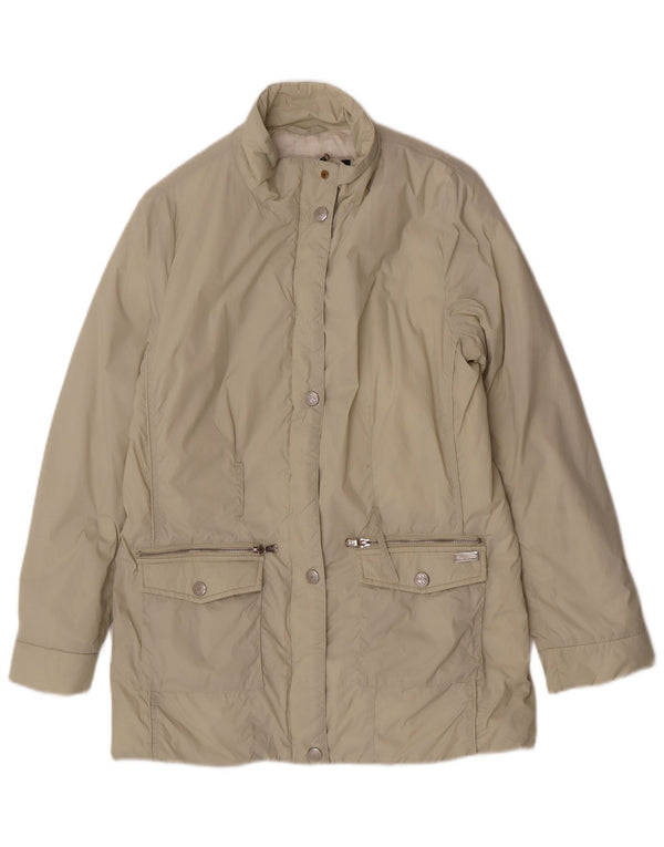 Conte of Florence Womens Padded Jacket IT 46 Large Beige