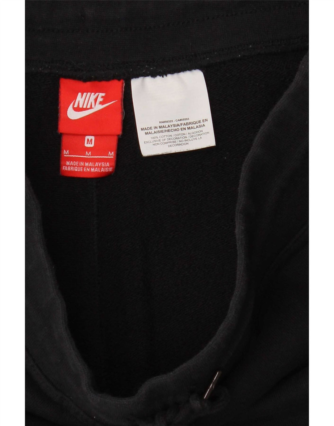 Nike muške sportske kratke hlače srednje crne pamučne boje