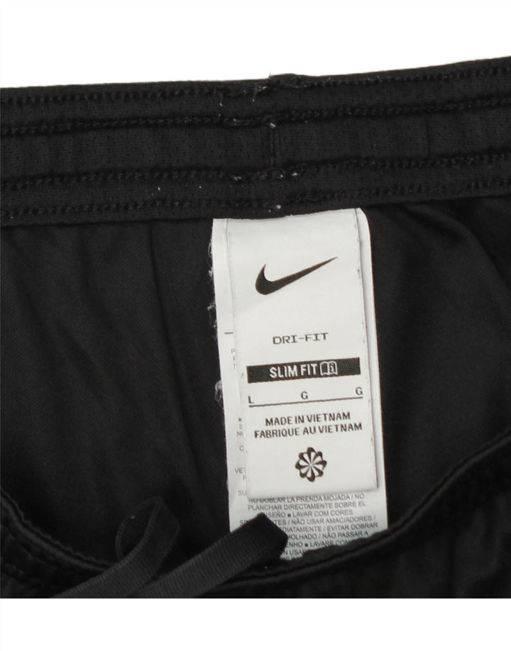 NIKE Muške Dri Fit Slim Fit Sportske kratke hlače Veliki crni poliester u boji