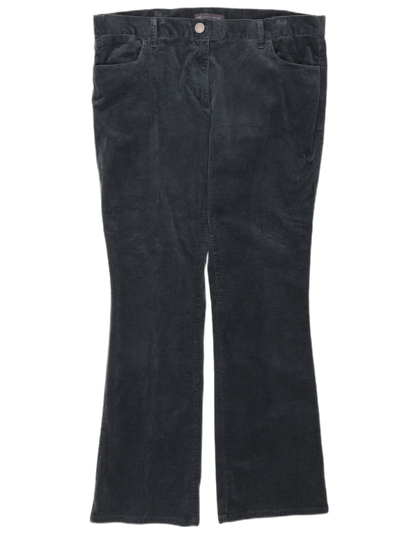 Marks & Spencer ženske hlače od samta visokog struka UK 16 Large W36 L31 Nav