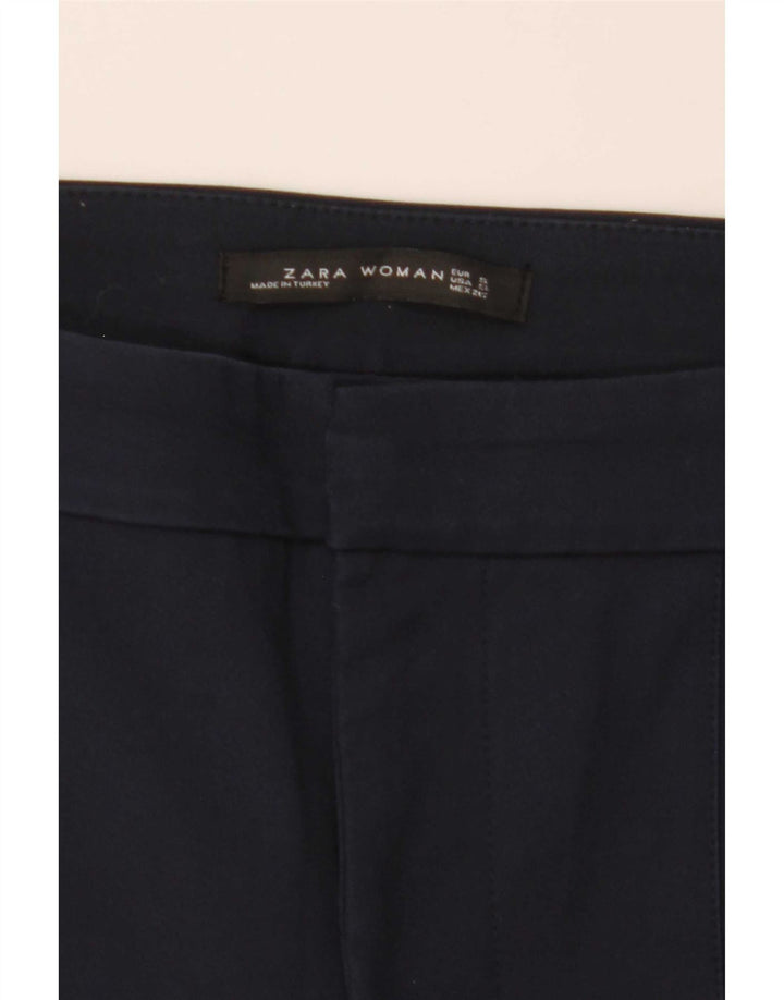 Zara ženske male chino hlače s bootcut W29 L26 tamnoplave