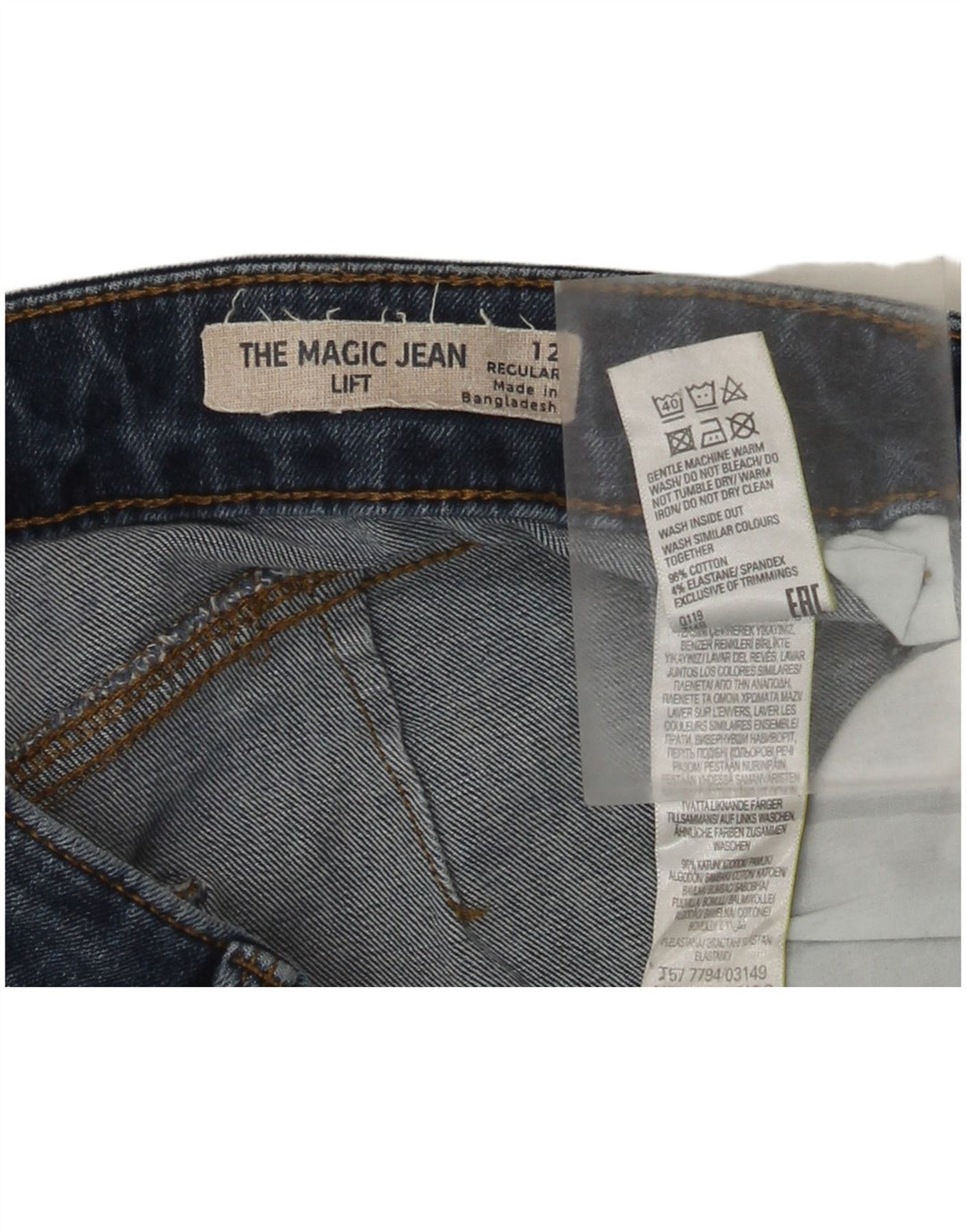 Marks & Spencer Ženske Regular Slim Jeans UK 12 Srednje W30 L28 Plavi pamuk