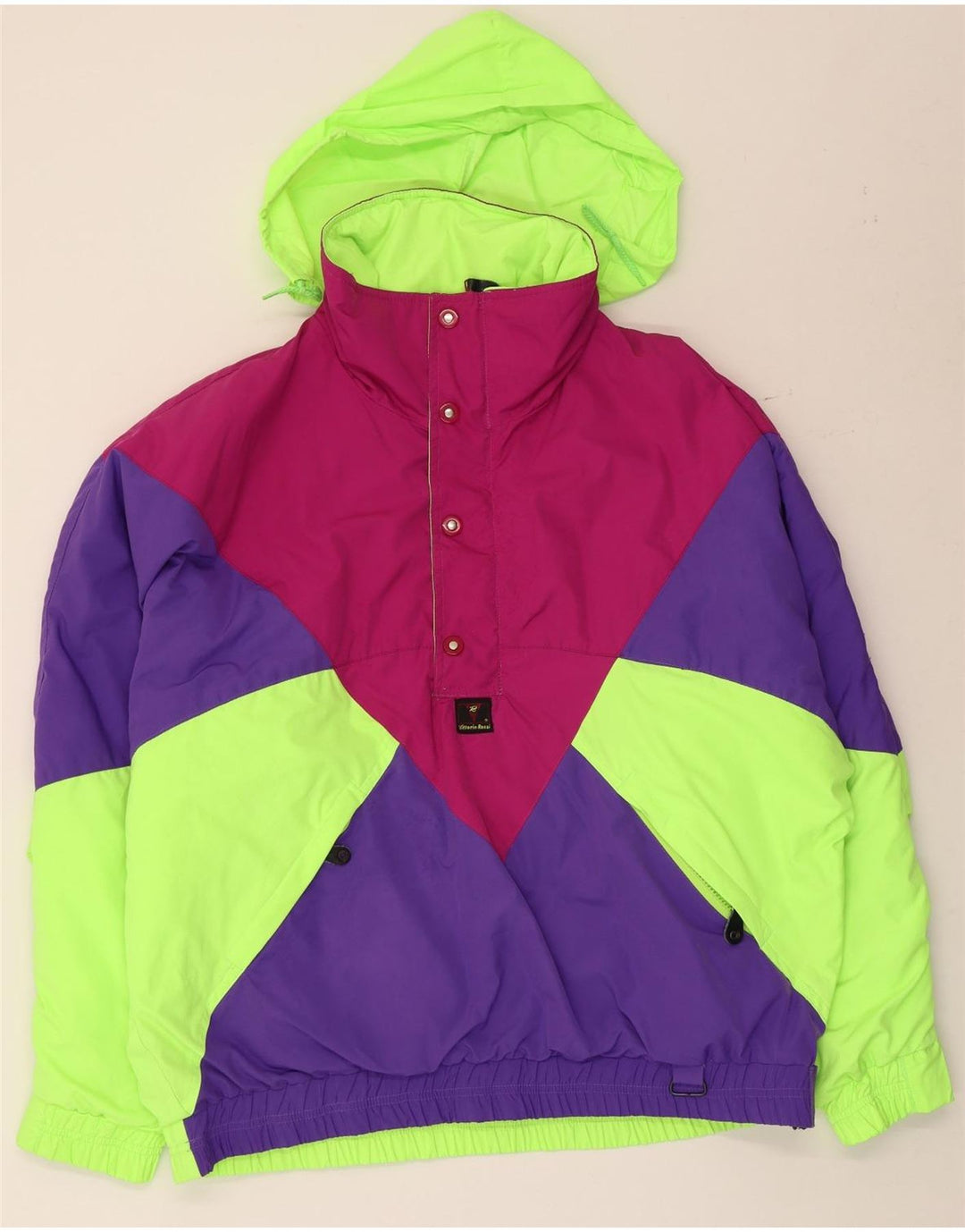 Vintage muška anorak jakna s kapuljačom IT 50 Large Multicolored Colourblock