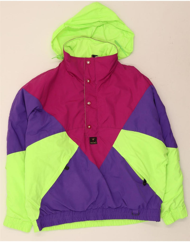 Vintage muška anorak jakna s kapuljačom IT 50 Large Multicolored Colourblock
