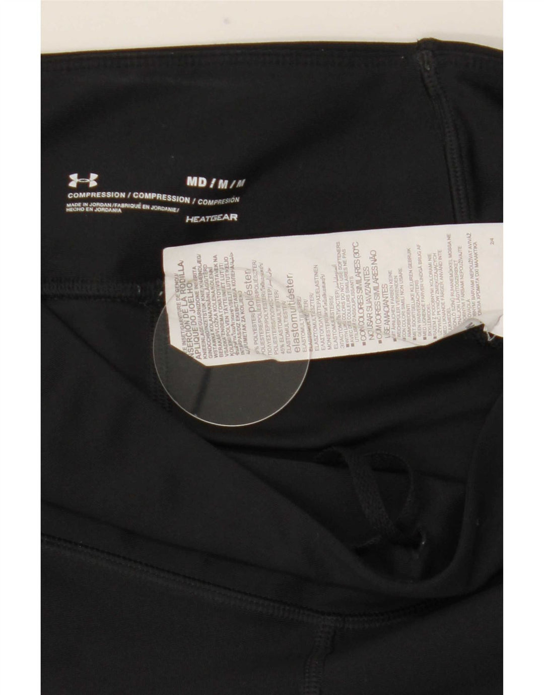 Ženske tajice Under Armour Heat Gear UK 12 Srednji crni poliester