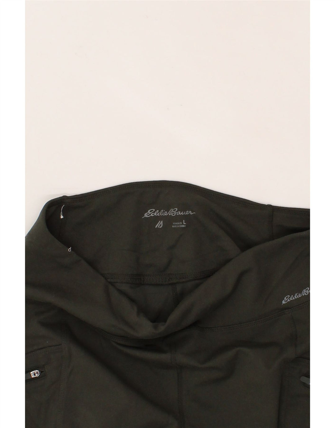 EDDIE BAUER Womens Tracksuit Trousers UK 14 Large Khaki Vintage Eddie Bauer and Second-Hand Eddie Bauer from Messina Hembry 