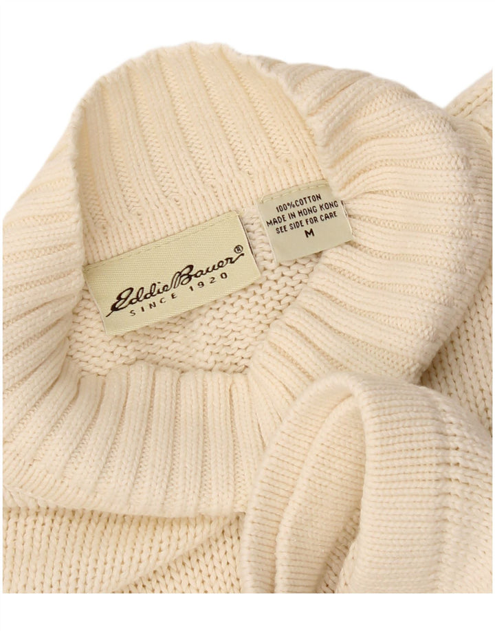 Eddie Bauer Muški džemper s kornjačičastim ovratnikom srednje bijele boje od pamuka