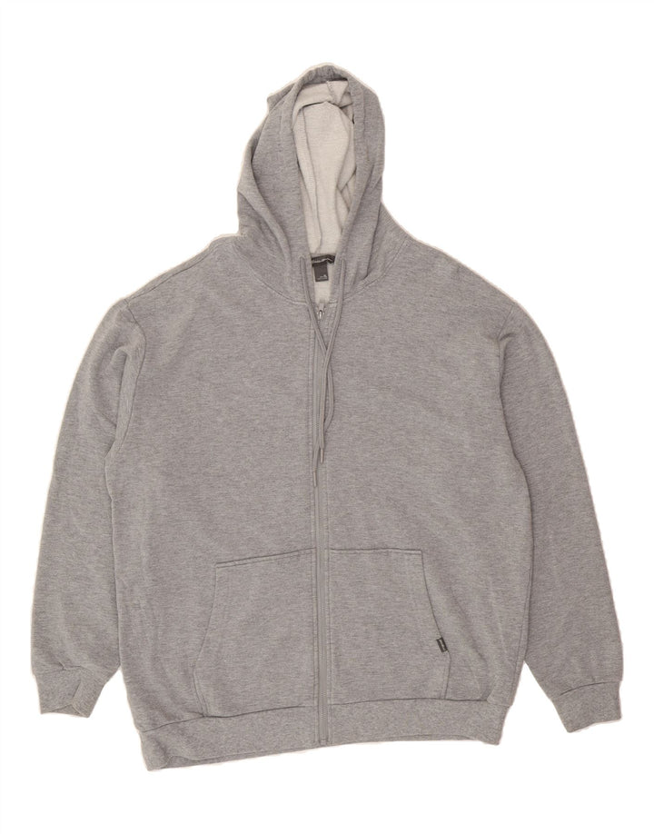 EDDIE BAUER Mens Zip Hoodie Sweater XL Grey Viscose Vintage Eddie Bauer and Second-Hand Eddie Bauer from Messina Hembry 