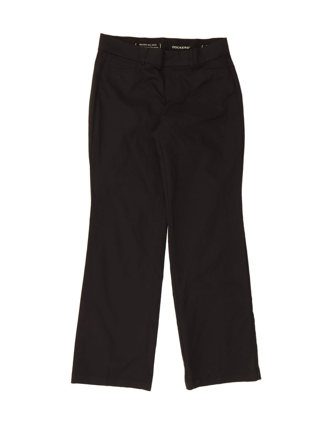 DOCKERS Womens Straight Casual Trousers W30 L32 Black Vintage Dockers and Second-Hand Dockers from Messina Hembry 