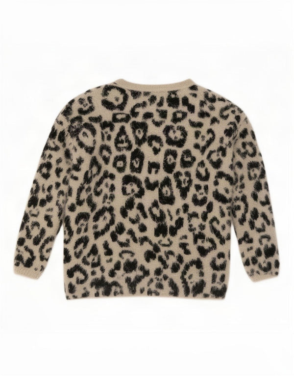 Marks & Spencer Womens Crew Neck Jumper Sweater UK 8 Small Beige