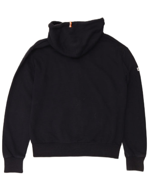 SUPERDRY muški pulover s kapuljačom na patentni zatvarač Veliki tamnoplavi pamuk