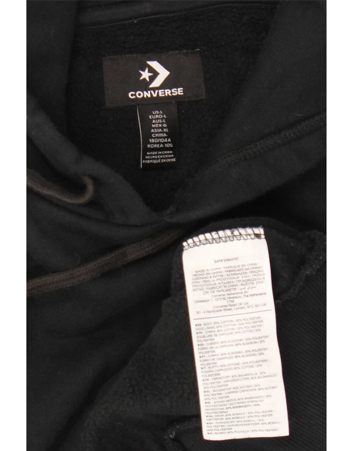 Converse muška majica s kapuljačom Veliki crni pamuk