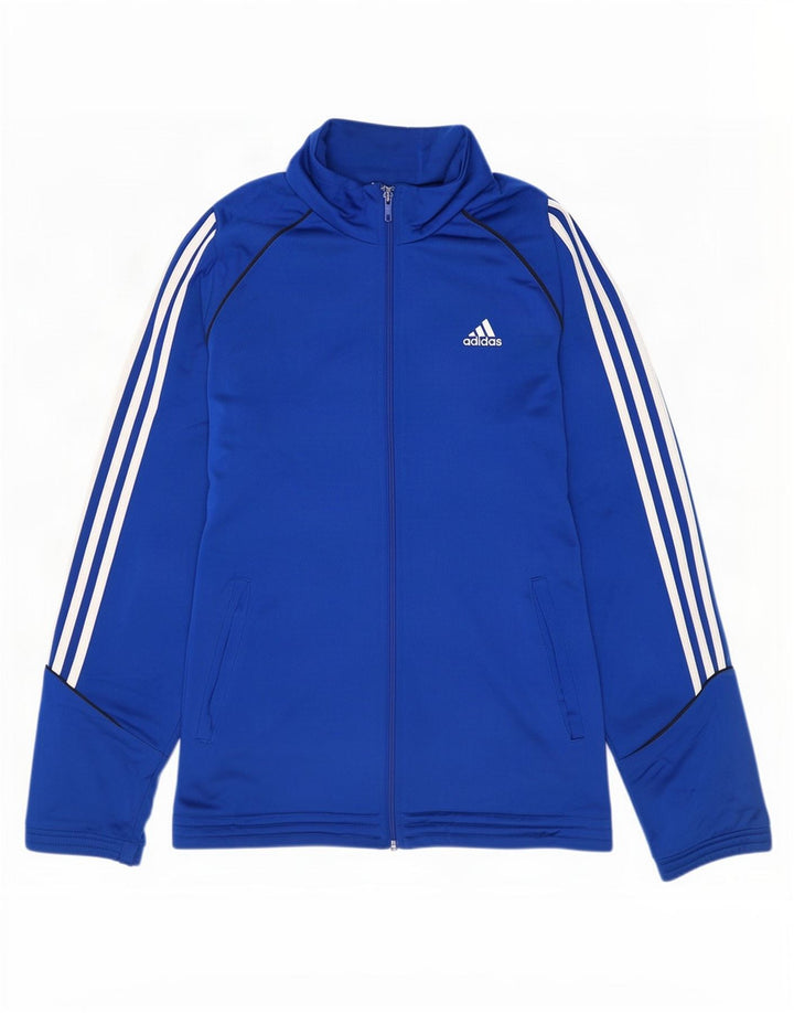 Adidas muška trenirka gornja jakna srednje plavi poliester