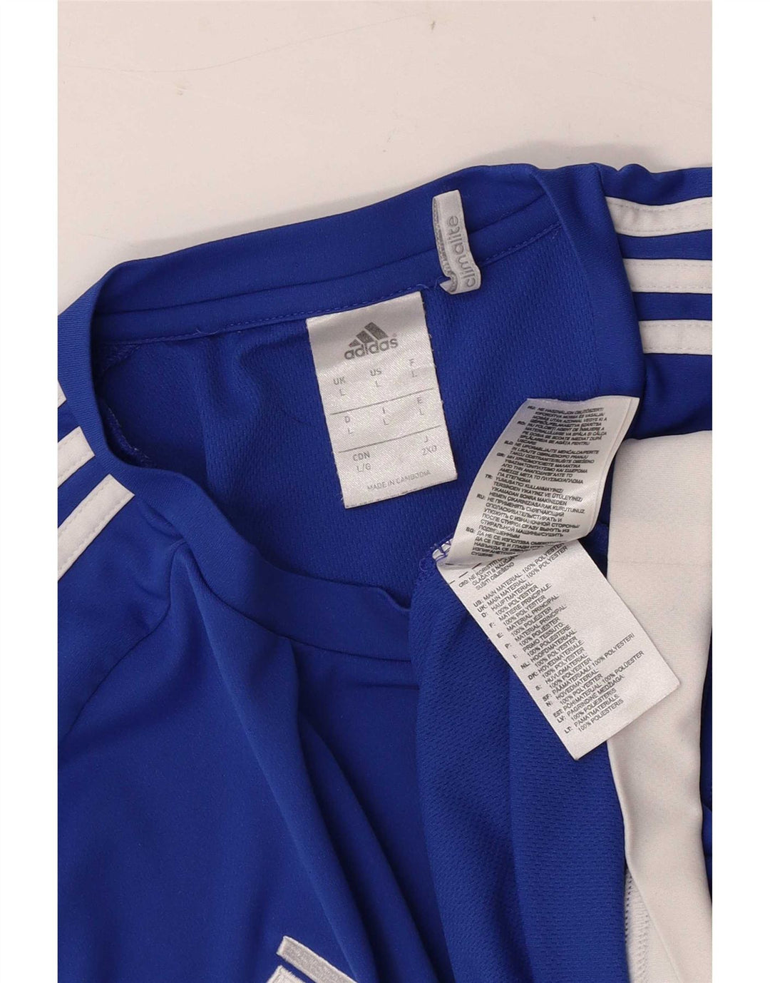 Adidas muška majica Climalite Top veliki plavi poliester u boji