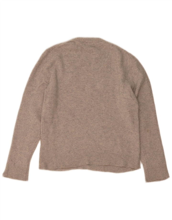 Ženski džemper s okruglim izrezom Massimo Dutti UK 14 srednje sivo s pjegama