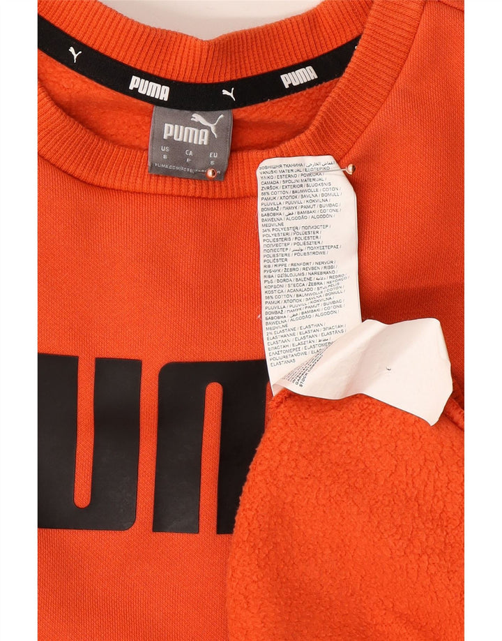 PUMA Ženska prekomjerna majica s motivima UK 10 Small Orange Cotton