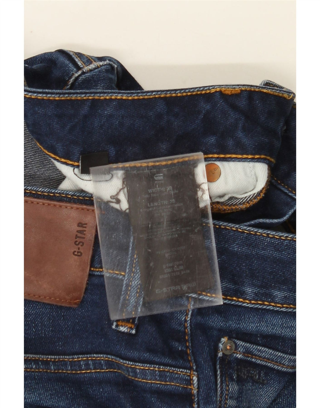 G-STAR muške uske traperice W32 L32 tamnoplavi pamuk